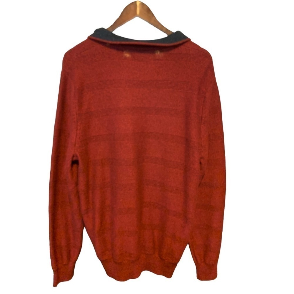 Chaps Three Button Mock Neck Pullover Sweater Men… - image 3